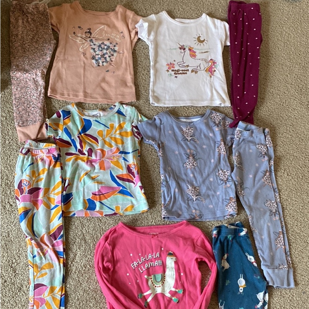 5 sets of pajamas. Good condition! No rips or stains. Will separate or bundle!